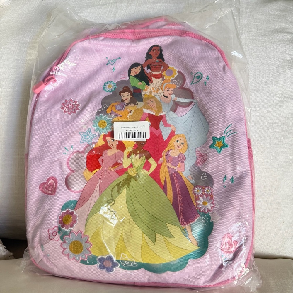 NWT Disney Store Girls Princess Pink Backpack